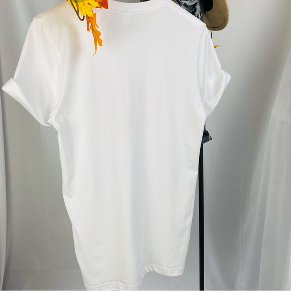 πBella Canvas Fall Spice Girl White graphic Tee size Large - Picture 2 of 7